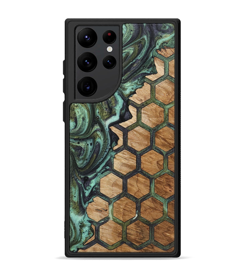 Galaxy S22 Ultra Wood+Resin Phone Case - Braylon (Pattern, 721739)