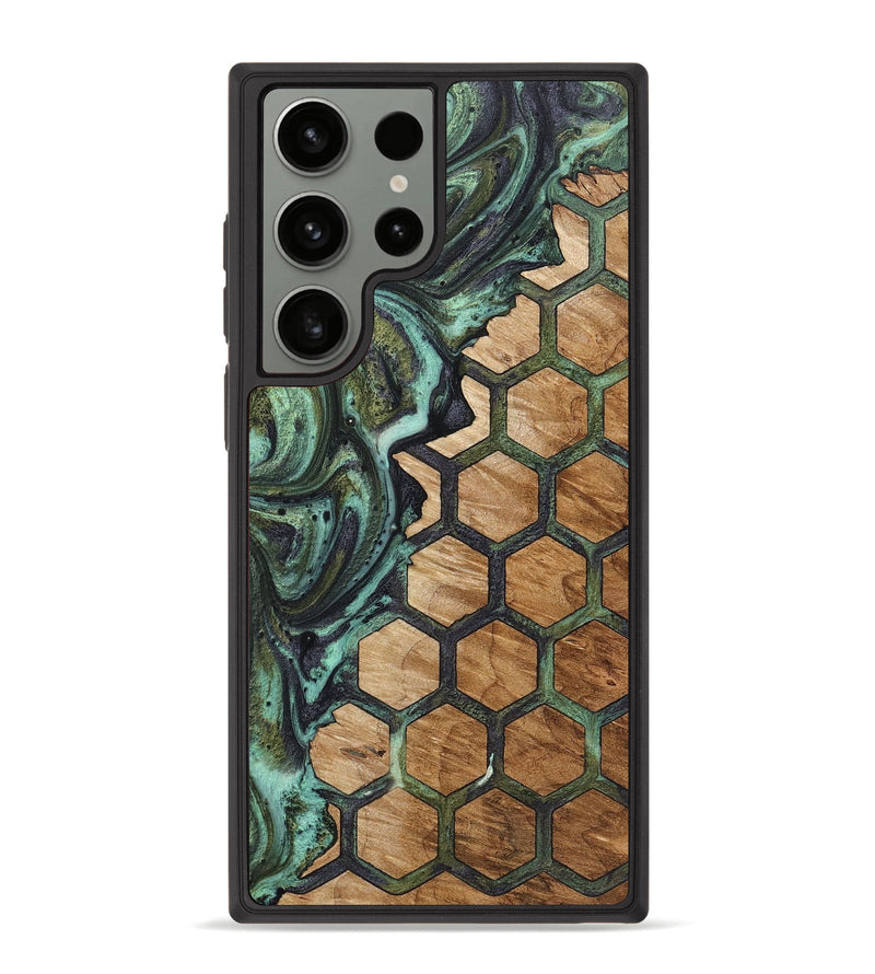 Galaxy S23 Ultra Wood+Resin Phone Case - Braylon (Pattern, 721739)