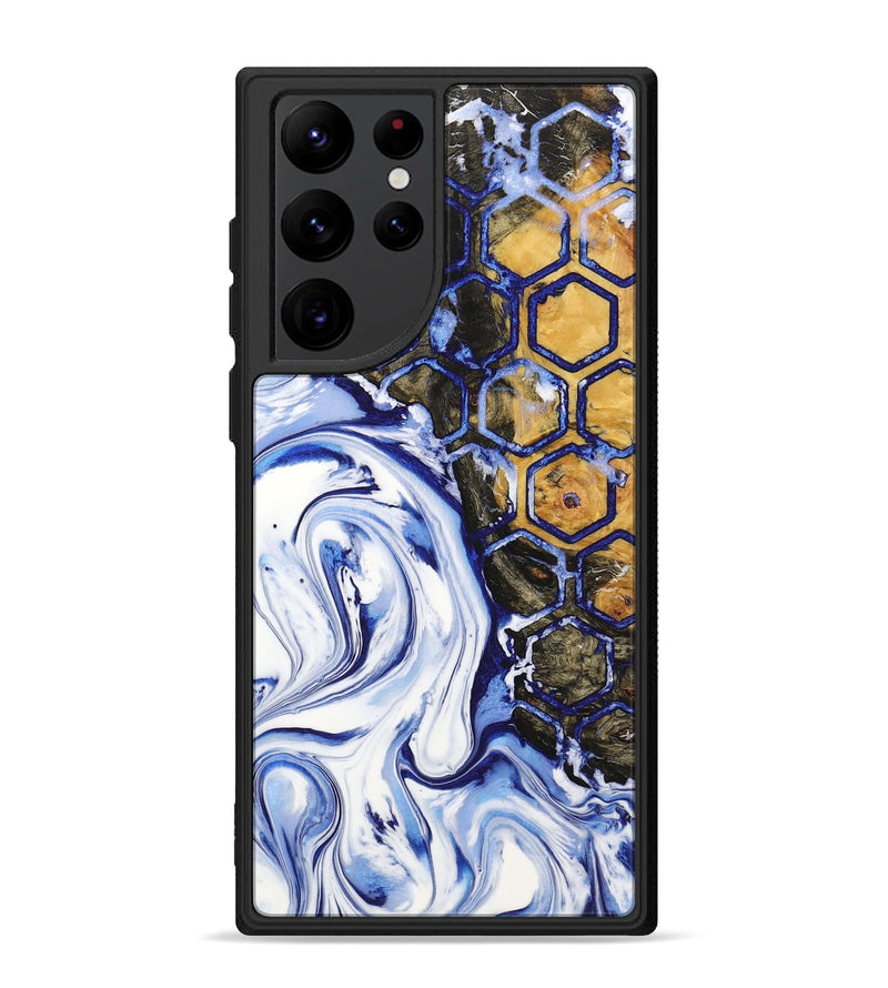 Galaxy S22 Ultra Wood+Resin Phone Case - Frederick (Pattern, 721740)