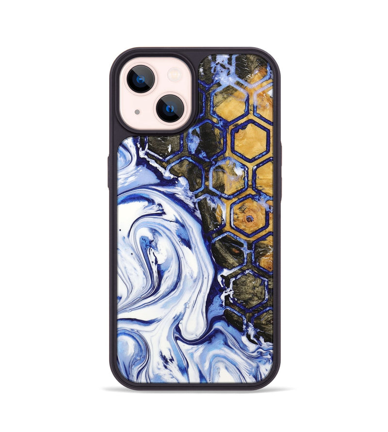 iPhone 14 Wood+Resin Phone Case - Frederick (Pattern, 721740)