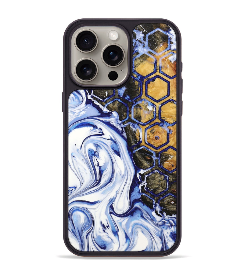 iPhone 15 Pro Max Wood+Resin Phone Case - Frederick (Pattern, 721740)