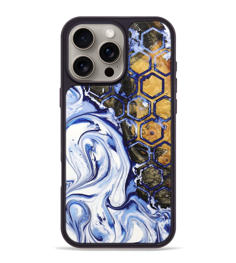 iPhone 16 Pro Max Wood+Resin Phone Case - Frederick (Pattern, 721740)