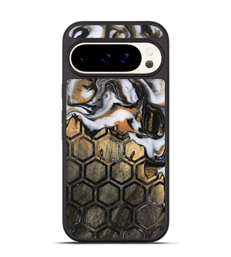 Pixel 9 Pro Wood+Resin Phone Case - Shayla (Pattern, 721741)