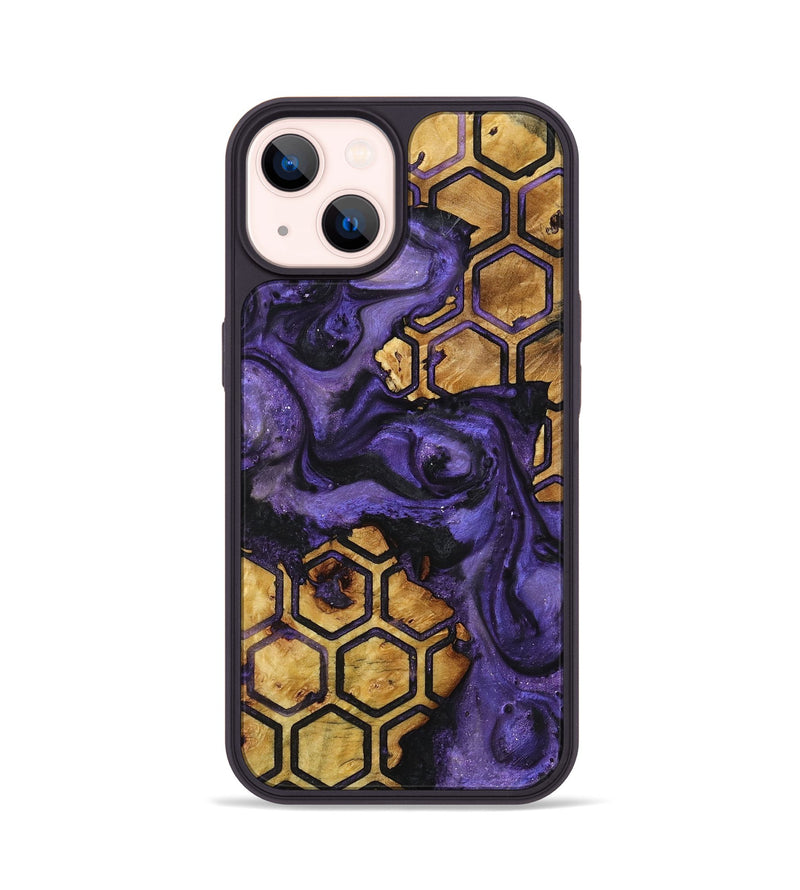 iPhone 14 Wood+Resin Phone Case - Dean (Pattern, 721742)