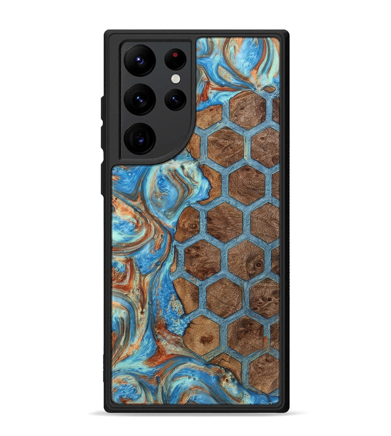 Galaxy S22 Ultra Wood+Resin Phone Case - Donnie (Pattern, 721744)