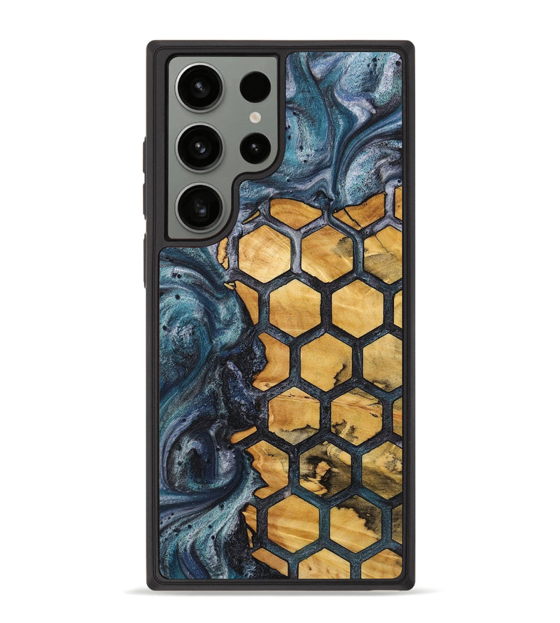 Galaxy S23 Ultra Wood+Resin Phone Case - Saul (Pattern, 721745)