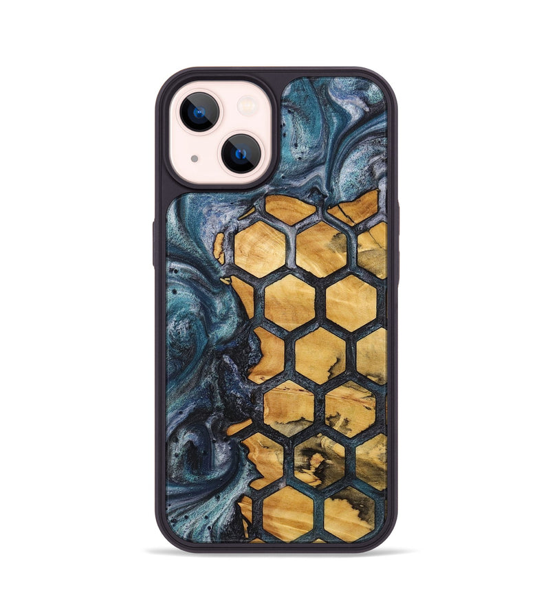 iPhone 14 Wood+Resin Phone Case - Saul (Pattern, 721745)