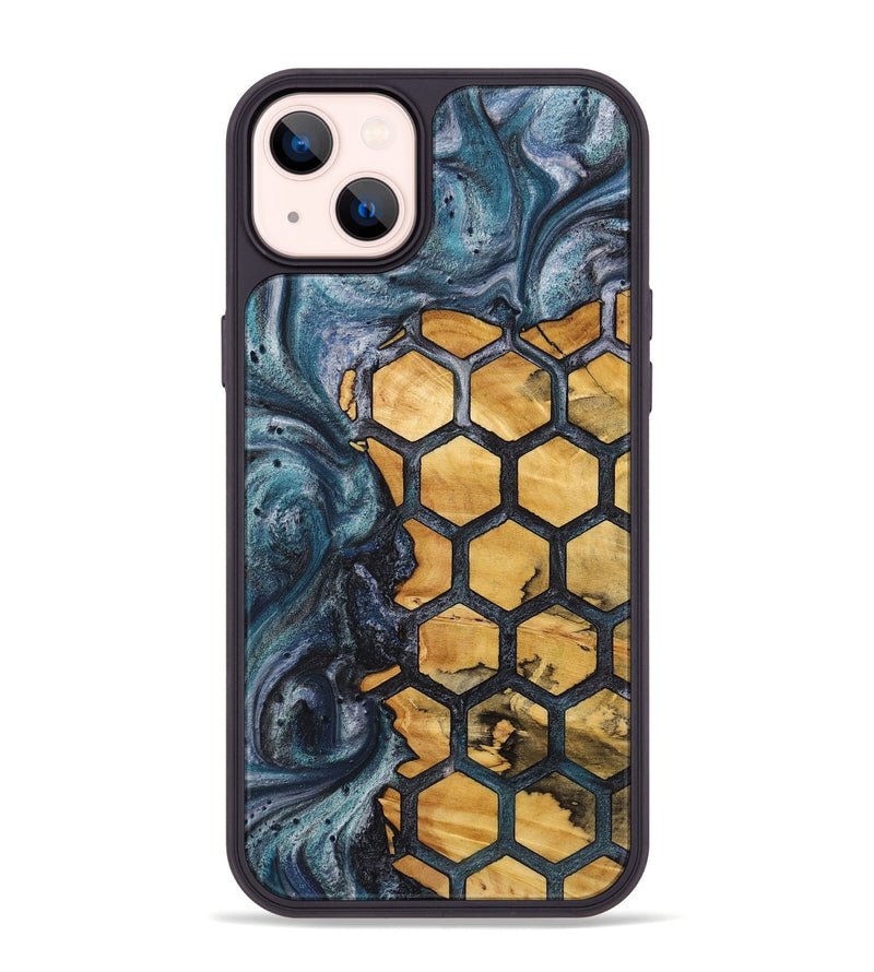 iPhone 14 Plus Wood+Resin Phone Case - Saul (Pattern, 721745)