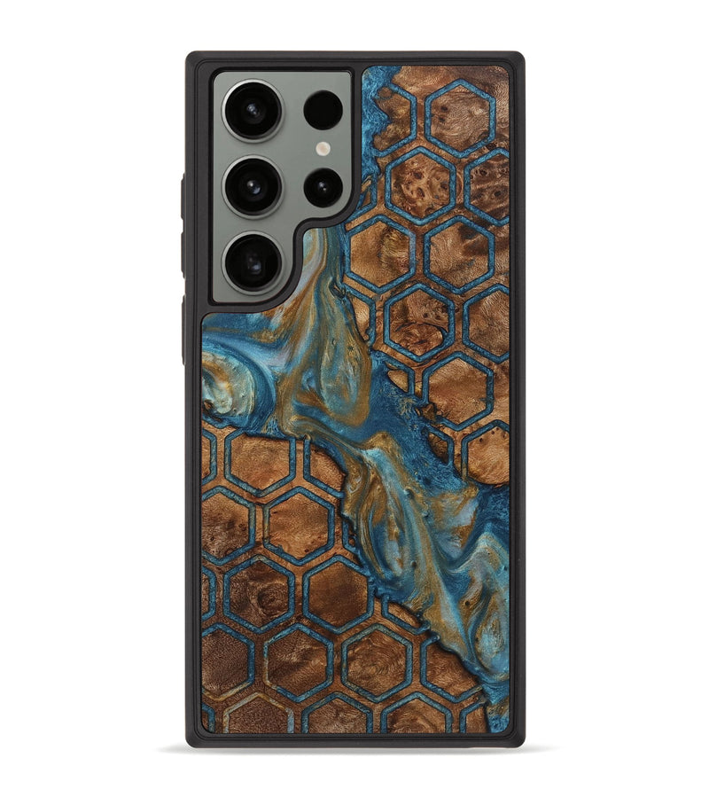 Galaxy S23 Ultra Wood+Resin Phone Case - Natalie (Pattern, 721746)