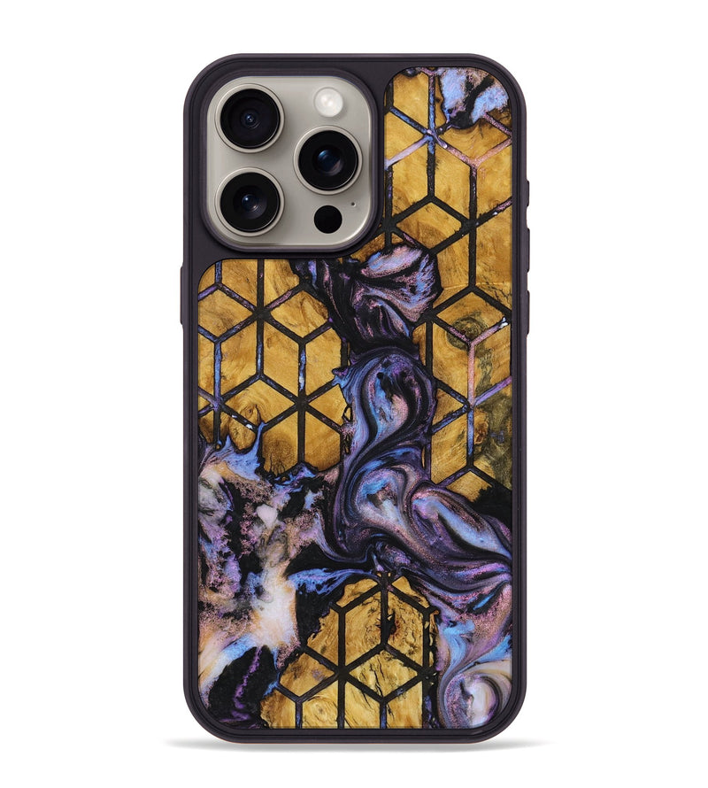 iPhone 15 Pro Max Wood+Resin Phone Case - Jack (Pattern, 721747)