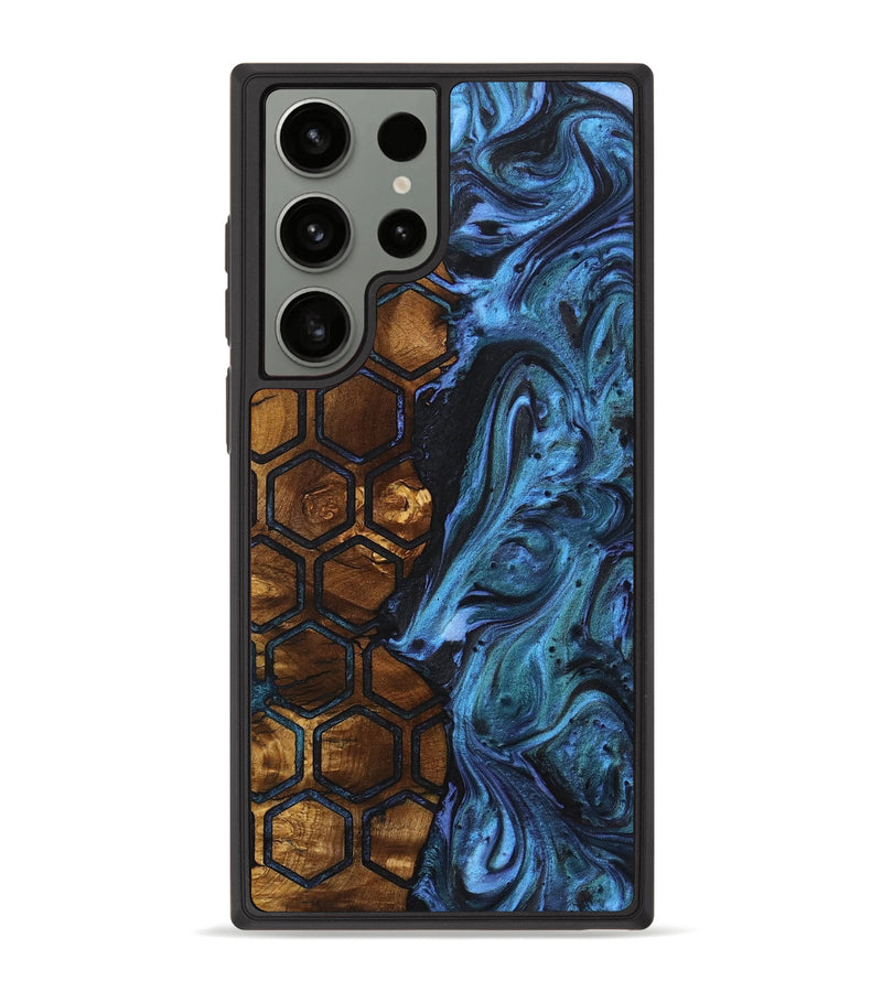 Galaxy S23 Ultra Wood+Resin Phone Case - Kai (Pattern, 721748)