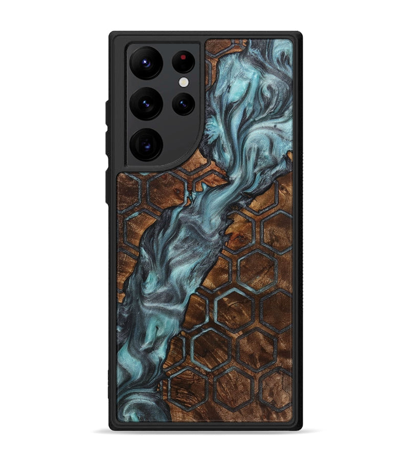 Galaxy S22 Ultra Wood+Resin Phone Case - Ezra (Pattern, 721750)