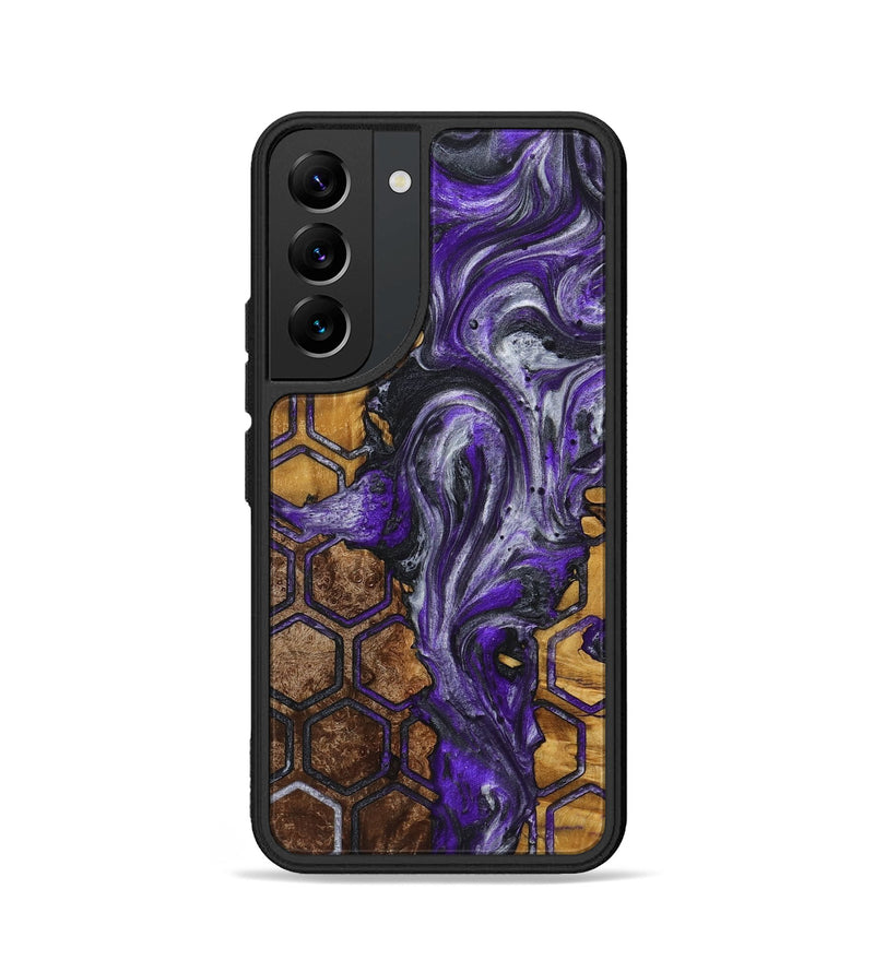 Galaxy S22 Wood+Resin Phone Case - Mateo (Pattern, 721753)