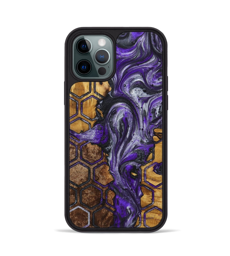 iPhone 12 Pro Wood+Resin Phone Case - Mateo (Pattern, 721753)