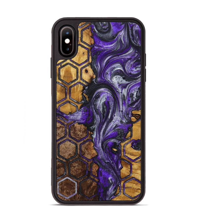 iPhone Xs Max Wood+Resin Phone Case - Mateo (Pattern, 721753)