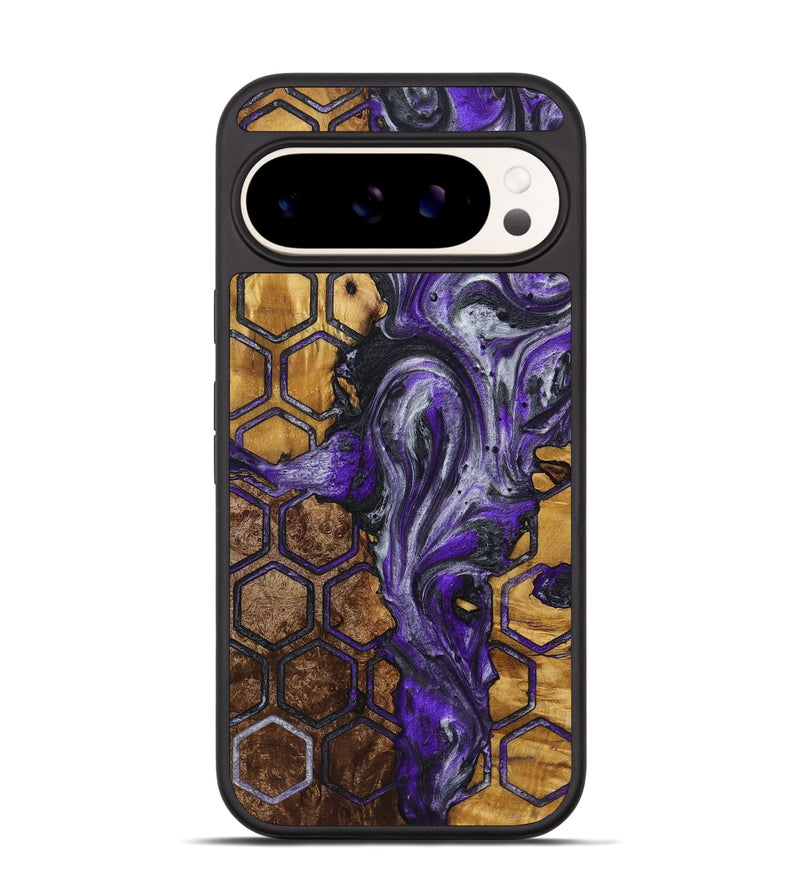 Pixel 9 Wood+Resin Phone Case - Mateo (Pattern, 721753)