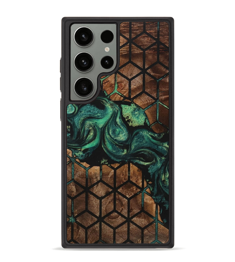 Galaxy S23 Ultra Wood+Resin Phone Case - Kenya (Pattern, 721755)