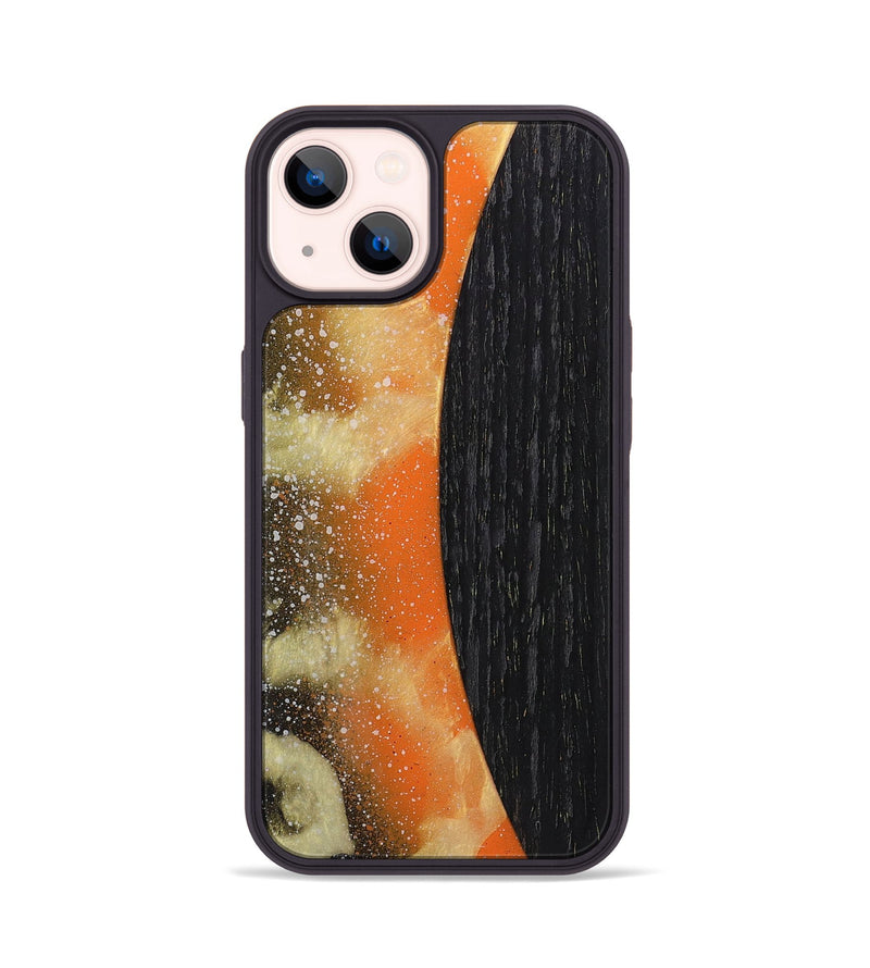 iPhone 14 Wood+Resin Phone Case - King (Pattern, 721760)