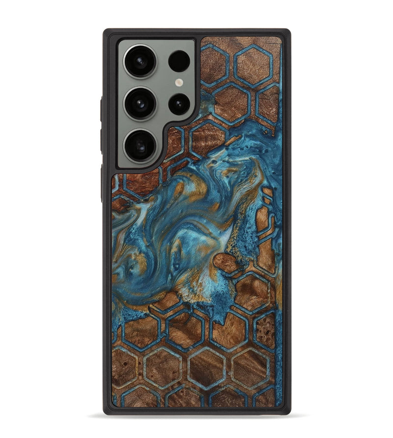 Galaxy S23 Ultra Wood+Resin Phone Case - Briella (Pattern, 721761)