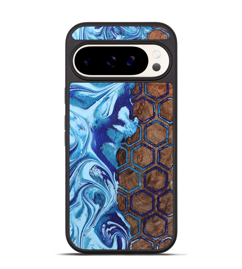 Pixel 9 Pro Wood+Resin Phone Case - Pedro (Pattern, 721762)