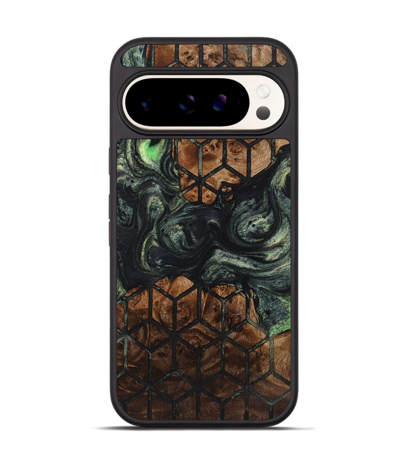 Pixel 9 Pro Wood+Resin Phone Case - Lydia (Pattern, 721769)