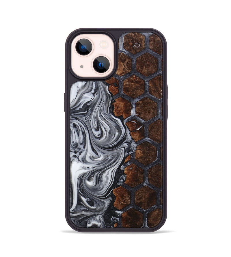 iPhone 14 Wood+Resin Phone Case - Claire (Pattern, 721772)