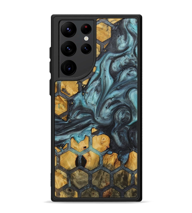 Galaxy S22 Ultra Wood+Resin Phone Case - Chad (Pattern, 721775)