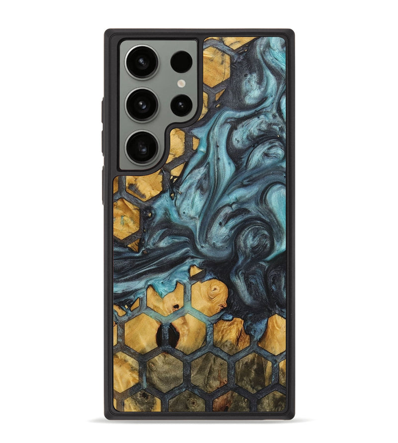 Galaxy S23 Ultra Wood+Resin Phone Case - Chad (Pattern, 721775)