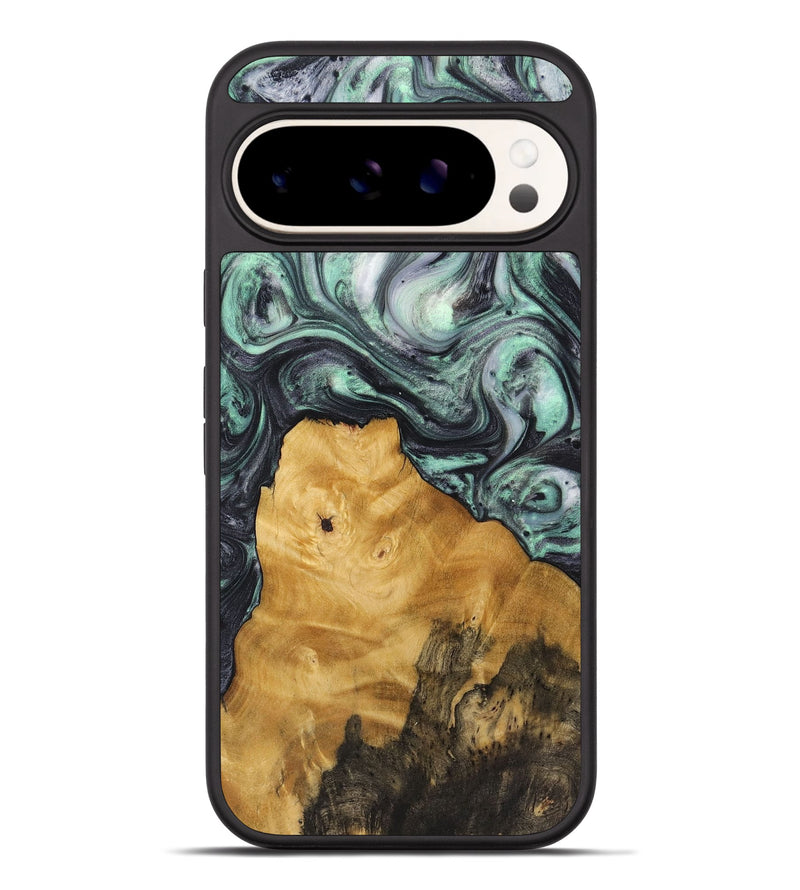 Pixel 9 Pro XL Wood+Resin Phone Case - Nayeli (Green, 721780)