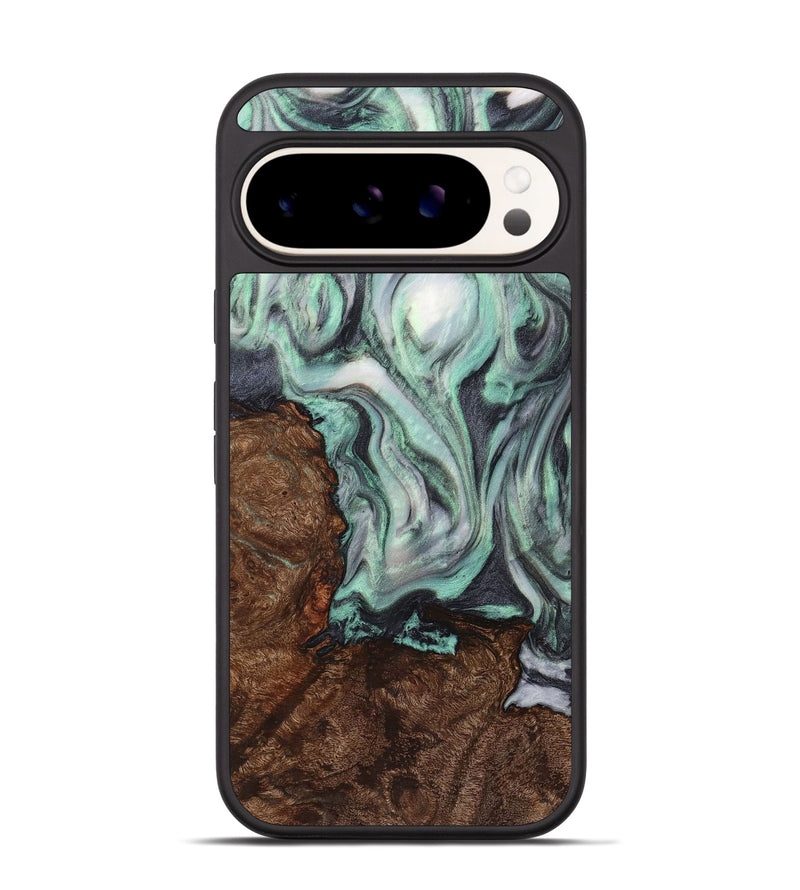 Pixel 9 Wood+Resin Phone Case - Taylor (Green, 721803)