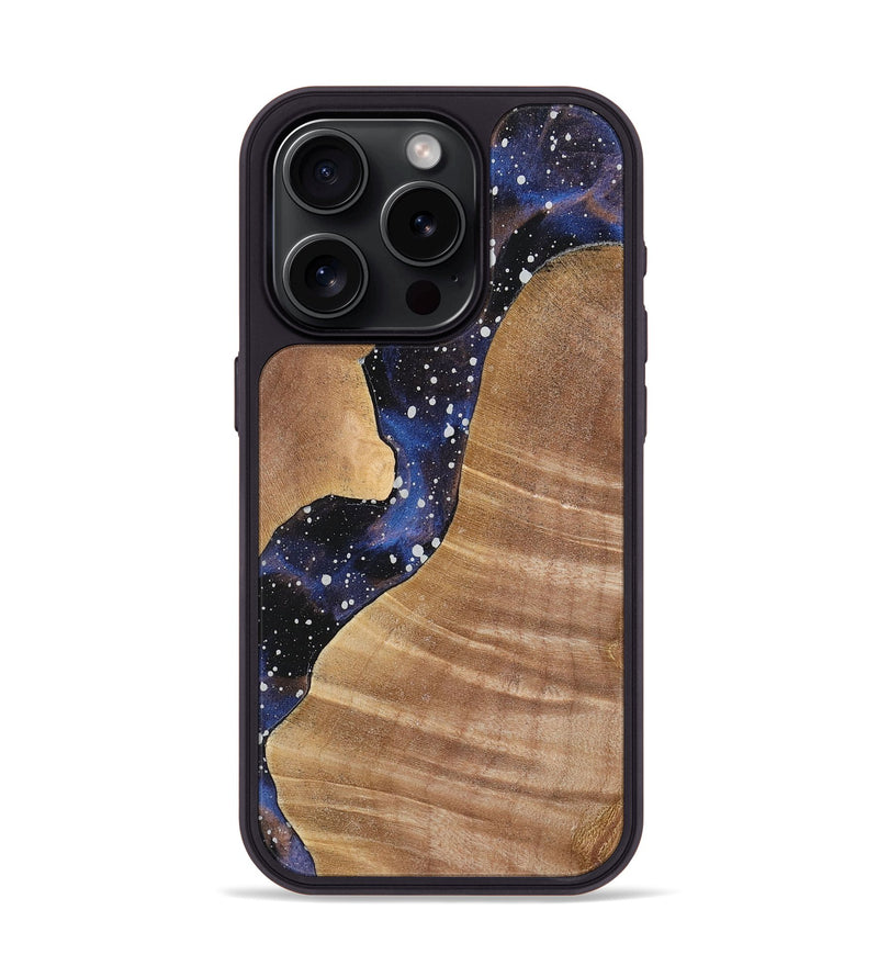 iPhone 15 Pro Wood+Resin Phone Case - Kristine (Cosmos, 721818)