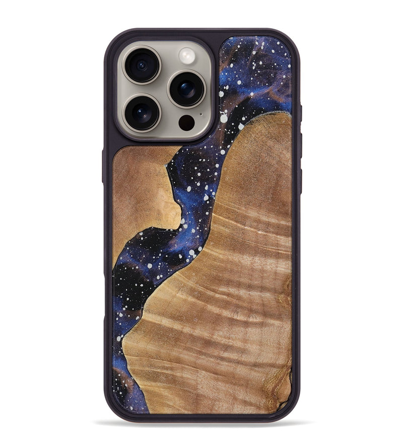 iPhone 16 Pro Max Wood+Resin Phone Case - Kristine (Cosmos, 721818)