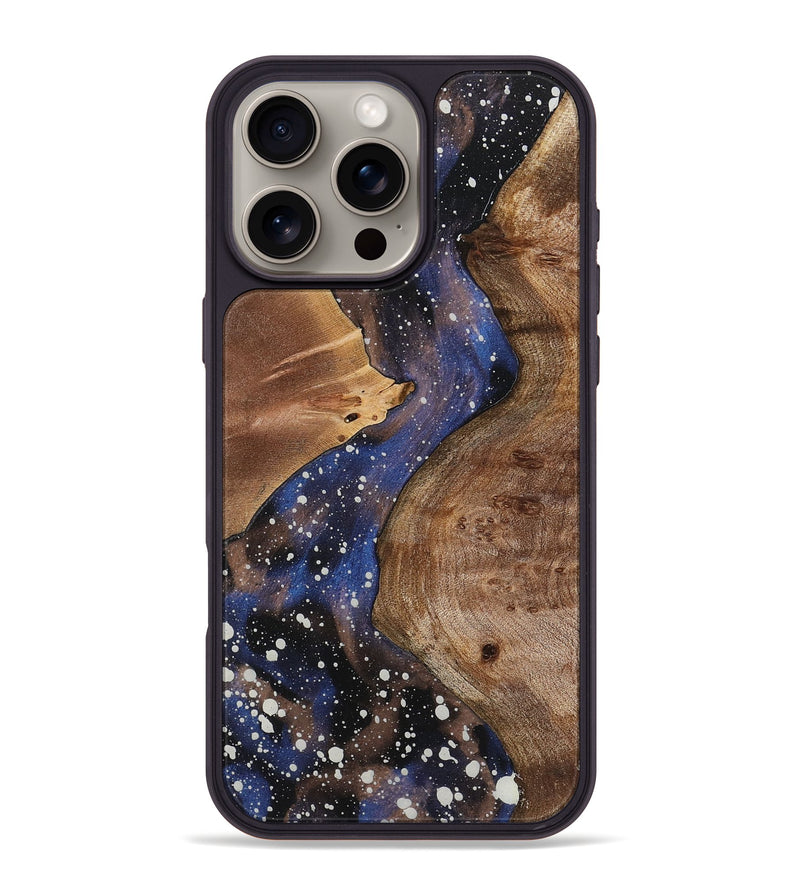 iPhone 16 Pro Max Wood+Resin Phone Case - Kaitlyn (Cosmos, 721820)