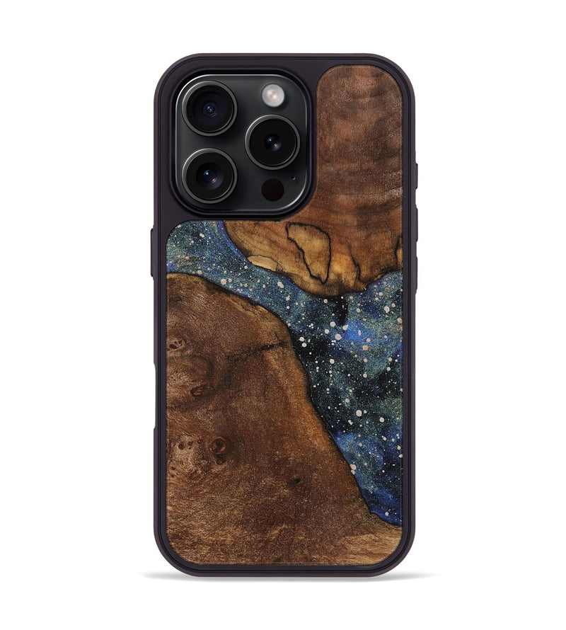 iPhone 16 Pro Wood+Resin Phone Case - Anthony (Cosmos, 721824)