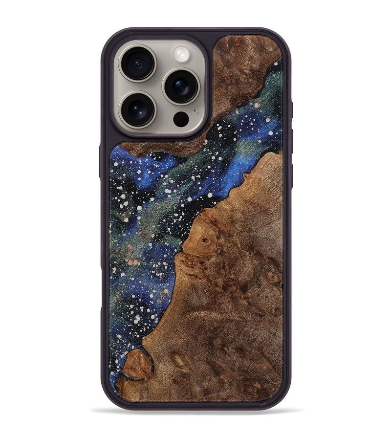 iPhone 16 Pro Max Wood+Resin Phone Case - Wilbur (Cosmos, 721825)