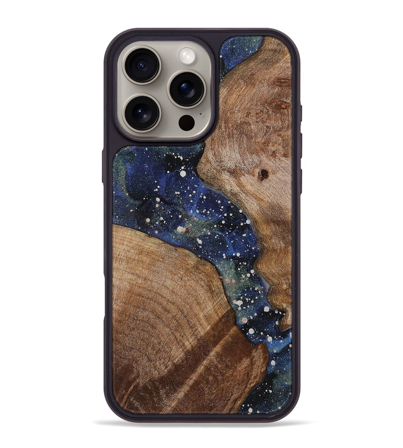 iPhone 16 Pro Max Wood+Resin Phone Case - Duane (Cosmos, 721826)