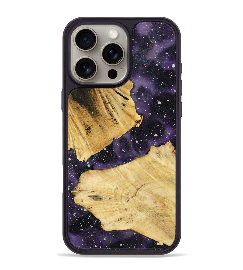 iPhone 16 Pro Max Wood+Resin Phone Case - Donald (Cosmos, 721829)