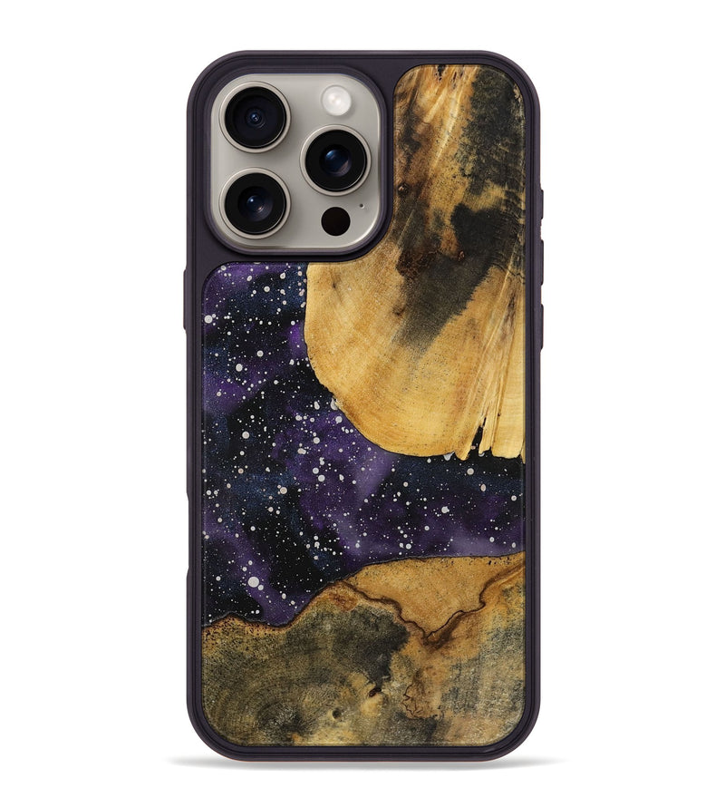 iPhone 16 Pro Max Wood+Resin Phone Case - Thelma (Cosmos, 721831)