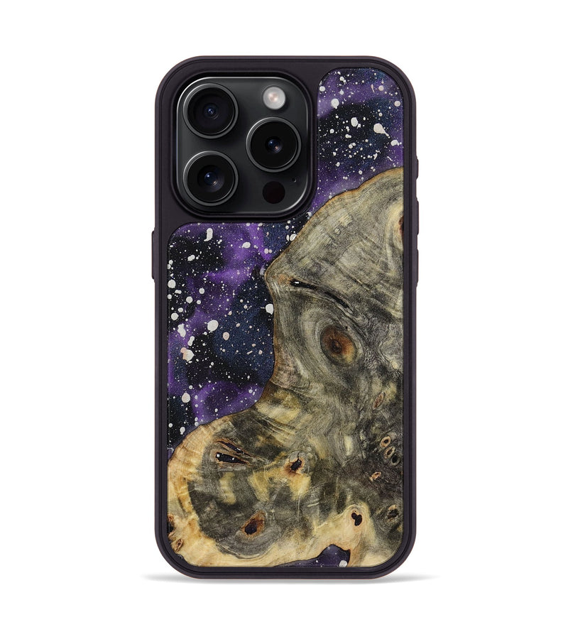 iPhone 15 Pro Wood+Resin Phone Case - Tisha (Cosmos, 721832)