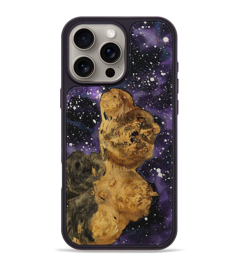 iPhone 16 Pro Max Wood+Resin Phone Case - Sheena (Cosmos, 721833)