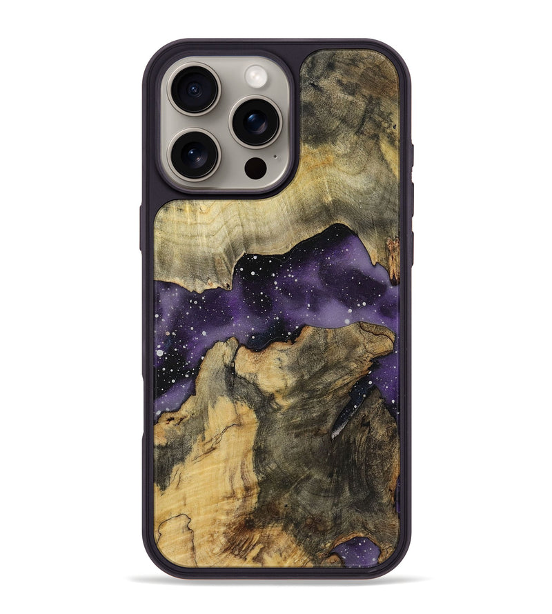 iPhone 16 Pro Max Wood+Resin Phone Case - Timothy (Cosmos, 721835)