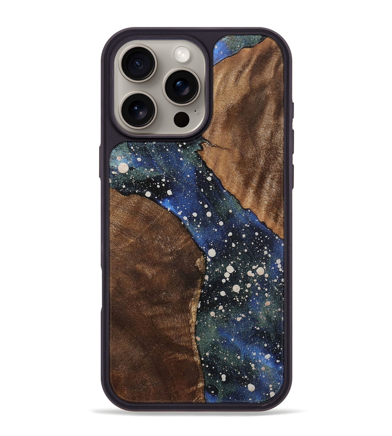 iPhone 16 Pro Max Wood+Resin Phone Case - Aria (Cosmos, 721844)