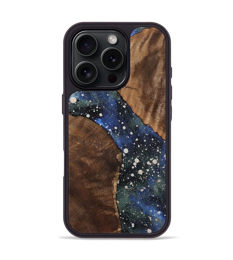 iPhone 16 Pro Wood+Resin Phone Case - Aria (Cosmos, 721844)