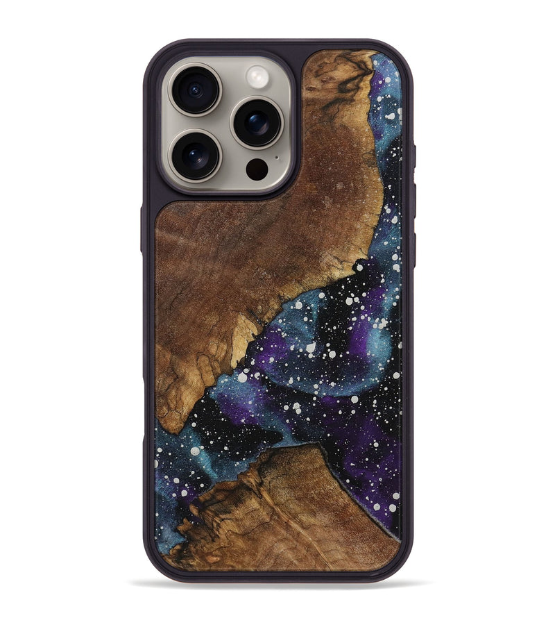 iPhone 16 Pro Max Wood+Resin Phone Case - Miracle (Cosmos, 721853)