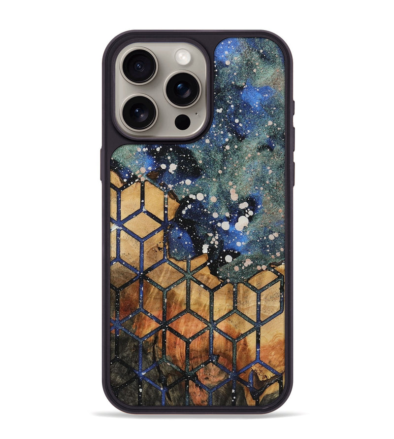 iPhone 15 Pro Max Wood+Resin Phone Case - Gia (Cosmos, 721854)