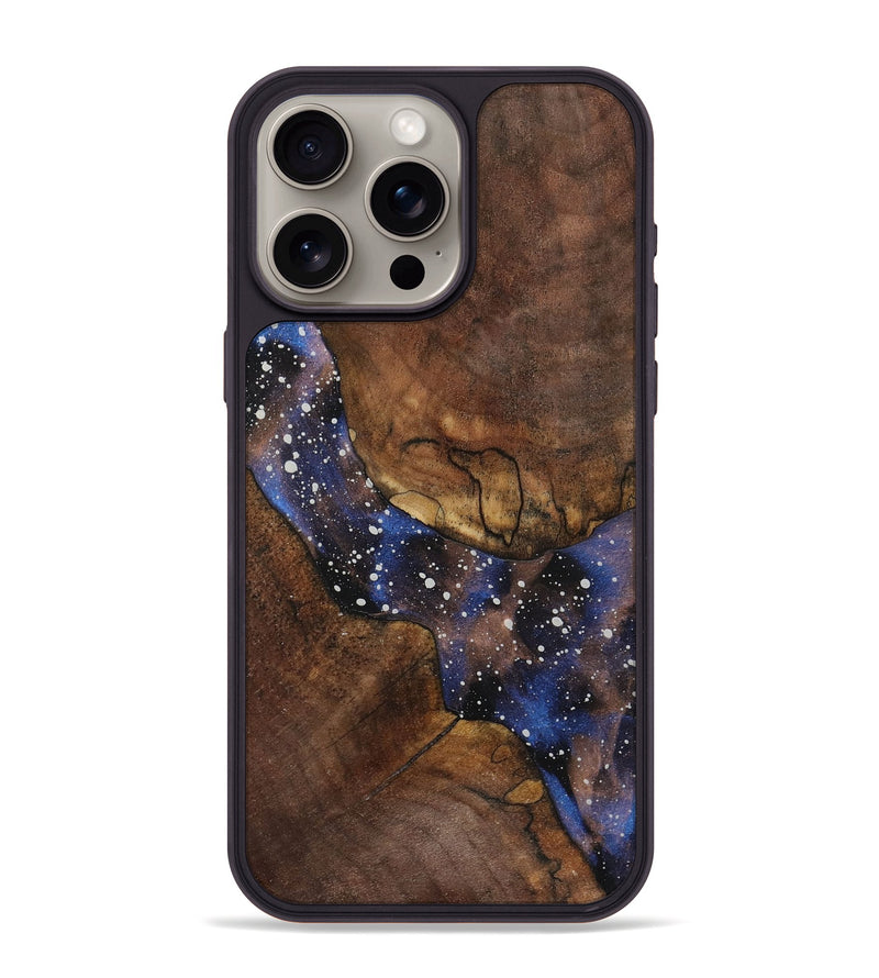 iPhone 15 Pro Max Wood+Resin Phone Case - Albert (Cosmos, 721856)