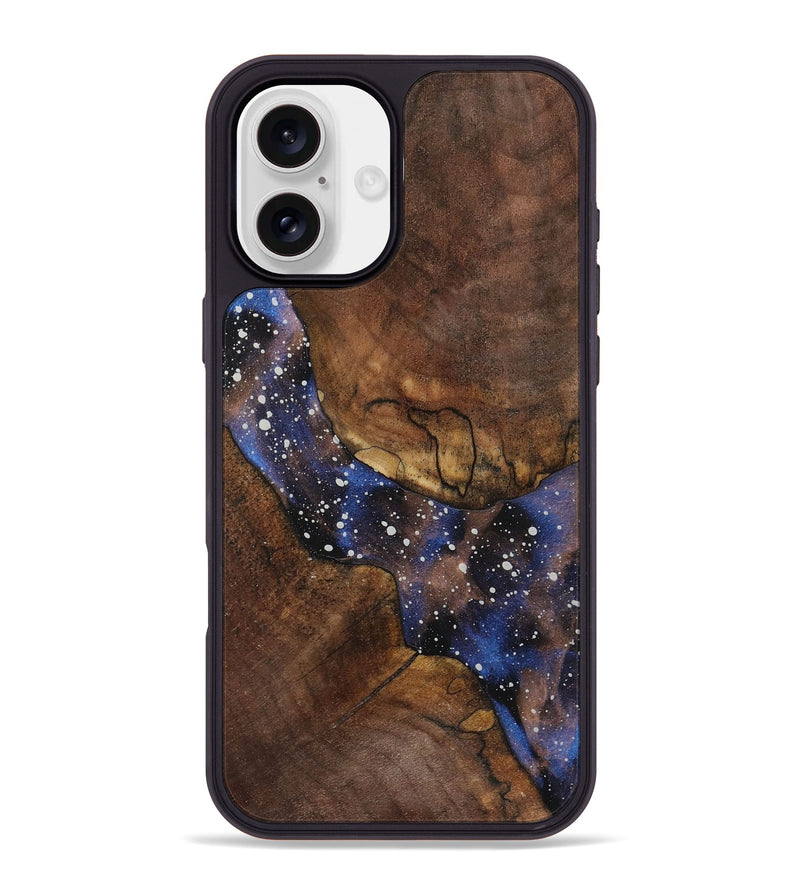 iPhone 16 Plus Wood+Resin Phone Case - Albert (Cosmos, 721856)