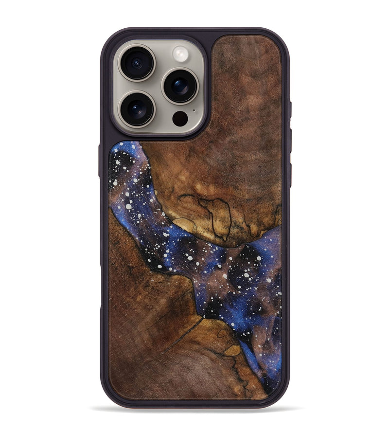 iPhone 16 Pro Max Wood+Resin Phone Case - Albert (Cosmos, 721856)