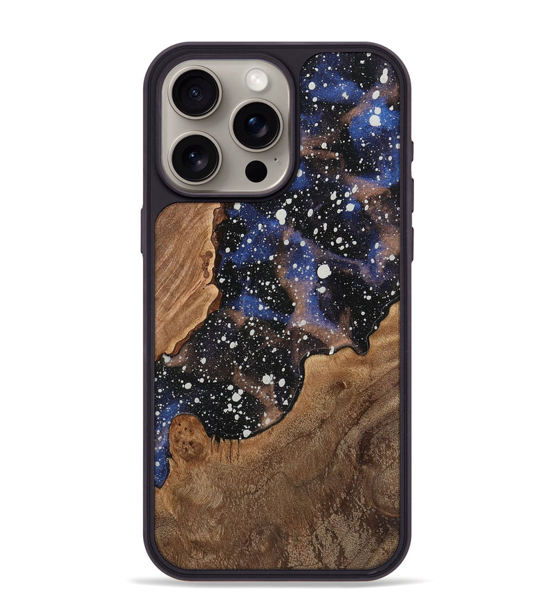 iPhone 15 Pro Max Wood+Resin Phone Case - Priscilla (Cosmos, 721857)