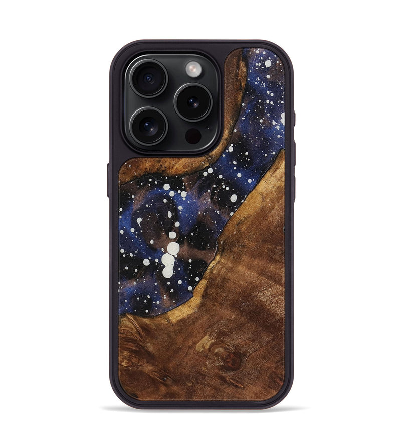 iPhone 15 Pro Wood+Resin Phone Case - Amina (Cosmos, 721858)